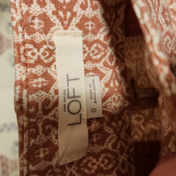 Ann Taylor Loft linen blend shorts Soze 0 - Picture 3 of 3